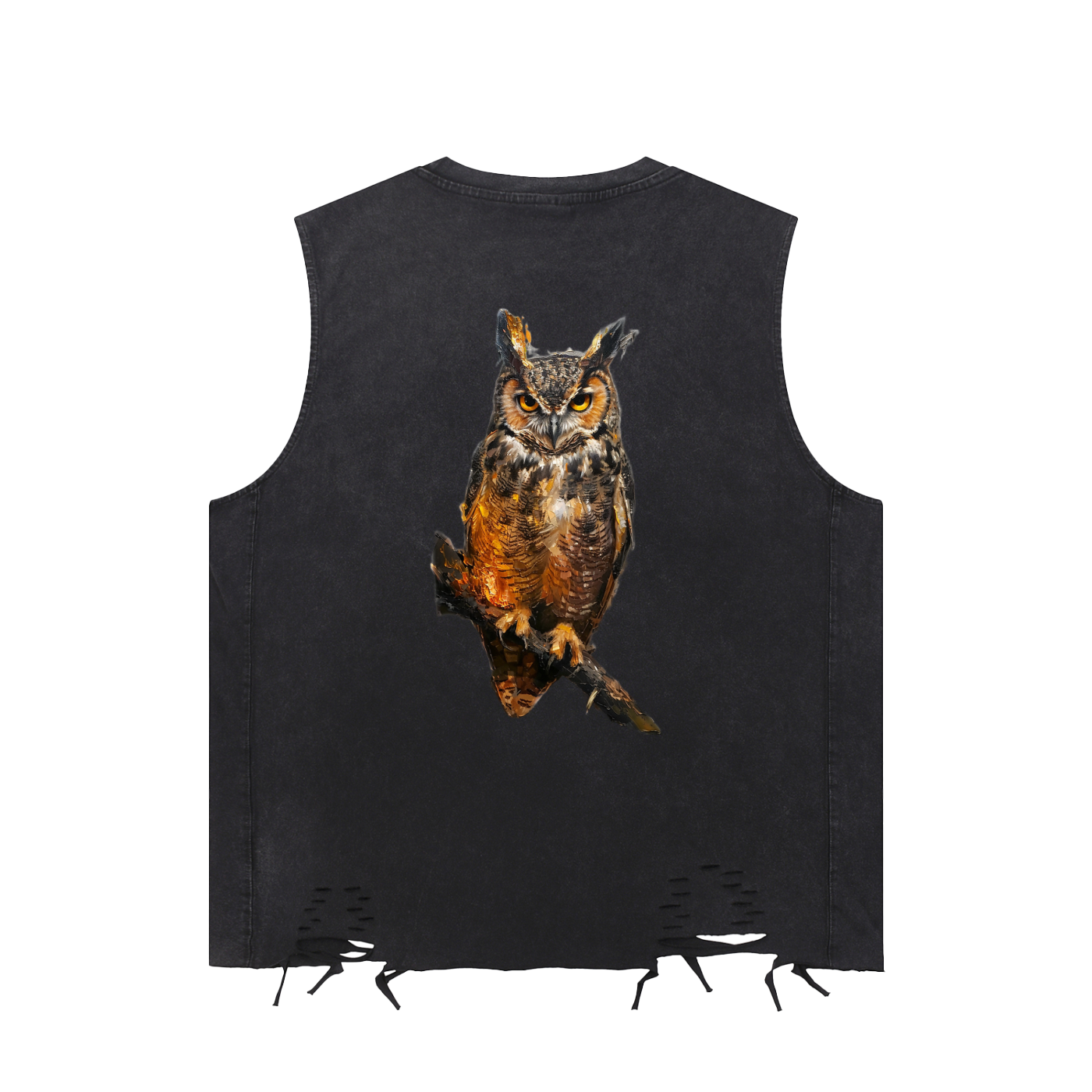 M ŌT D™ Snow Washed Raw Hem Tank Top — alt view