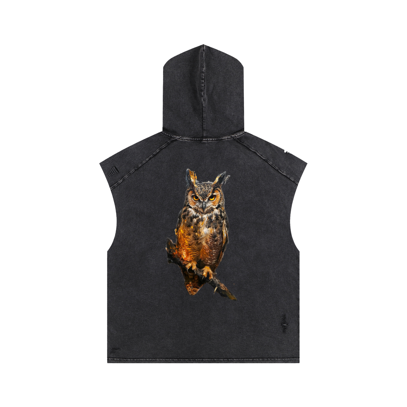 M ŌT D™ Snow Washed Boxy Hooded Tank Top — alt view