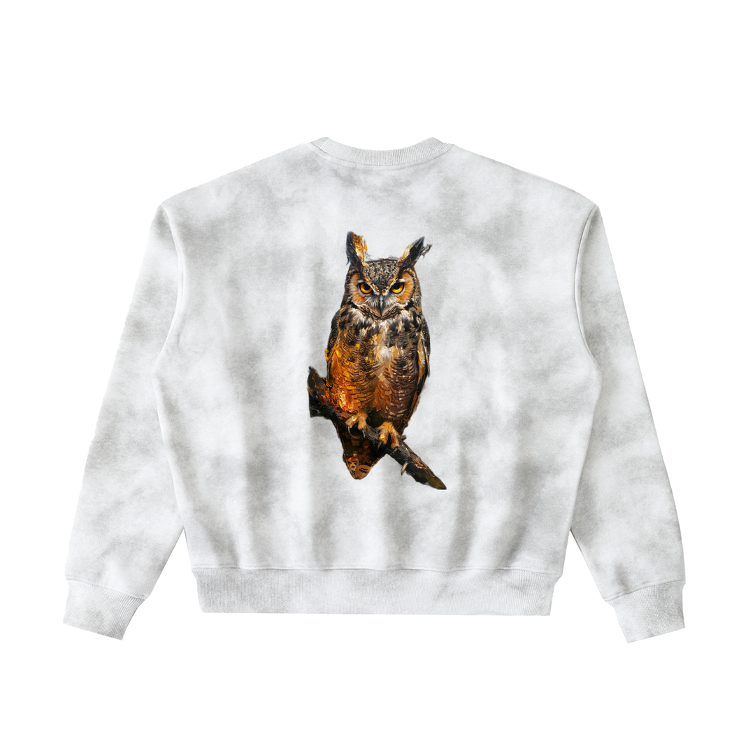 M ŌT D™ Dirty Washed Boxy Fleeced Sweatshirt