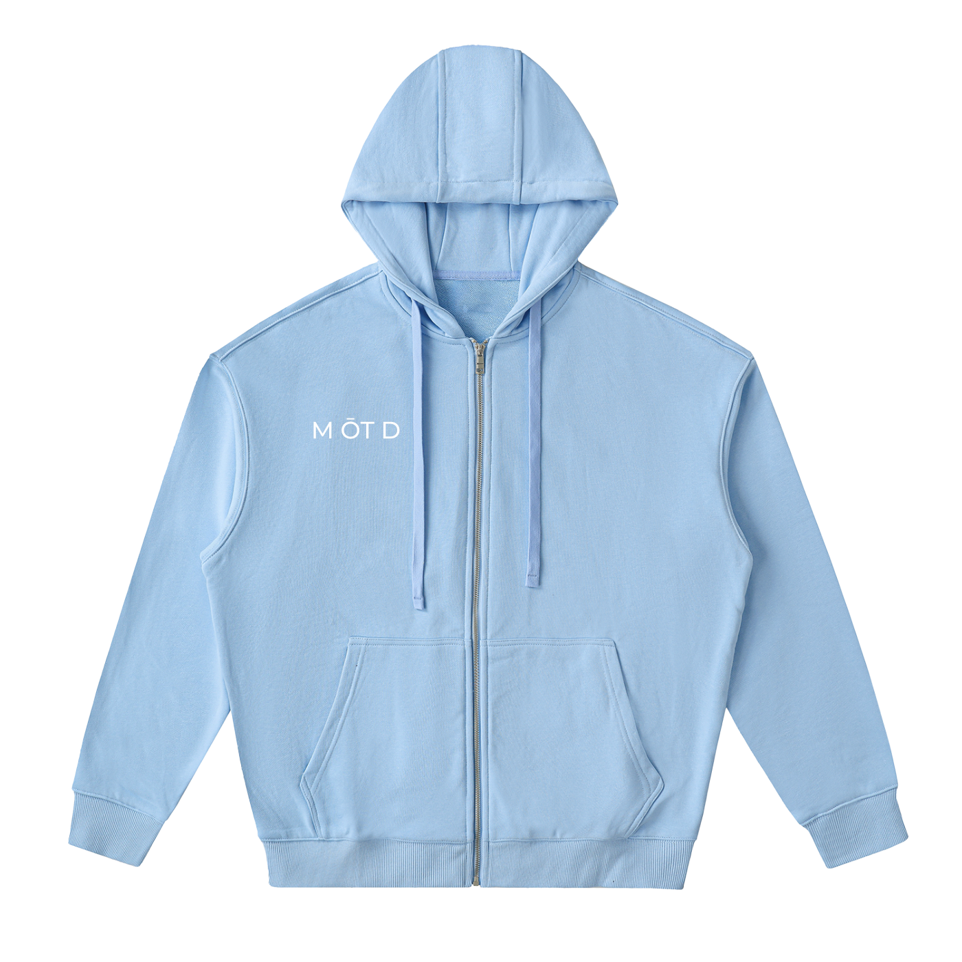 M ŌT D™ Drop Shoulder Zip Up Hoodie — alt view