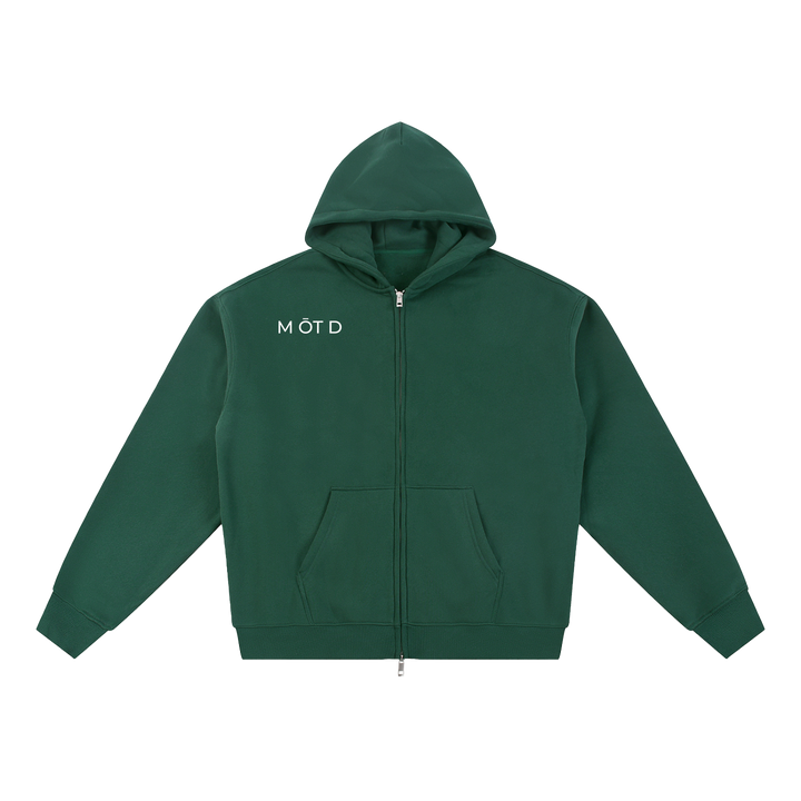M ŌT D™ Essential Fleece Zip-Through Hoodie