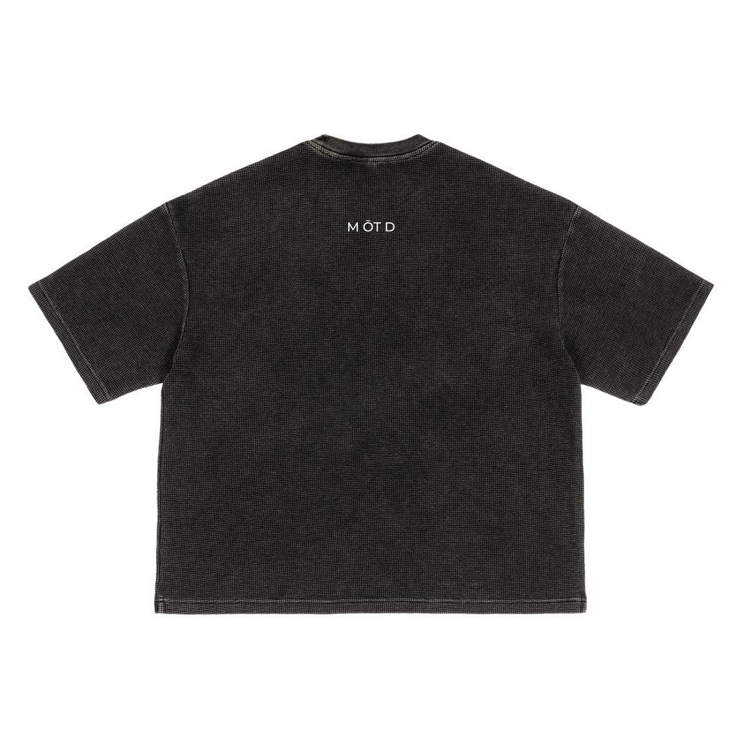 M ŌT D™ Textured Waffle Washed Boxy Tee