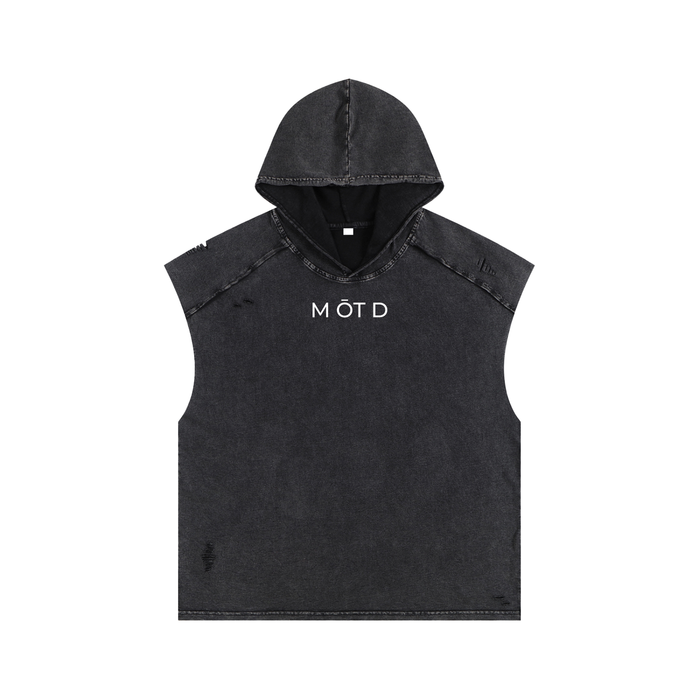 M ŌT D™ Snow Washed Boxy Hooded Tank Top