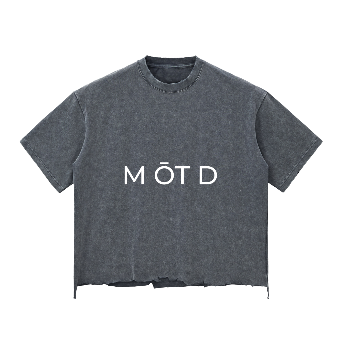 M ŌT D™ Snow Wash Raw-Hem Boxy Tee