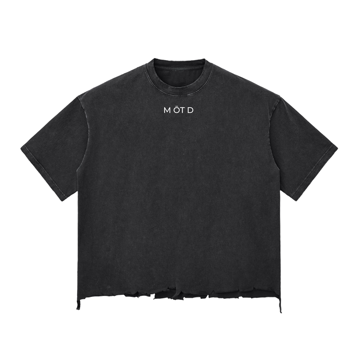 M ŌT D™ Snow Wash Raw Boxy Tee