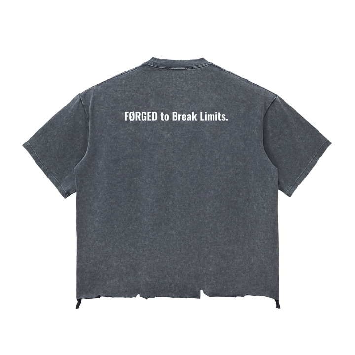 M ŌT D™ Snow Wash Raw-Hem Boxy Tee