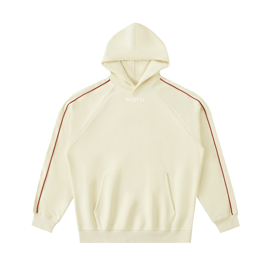 M ŌT D™ Contrast Piping Raglan Hoodie