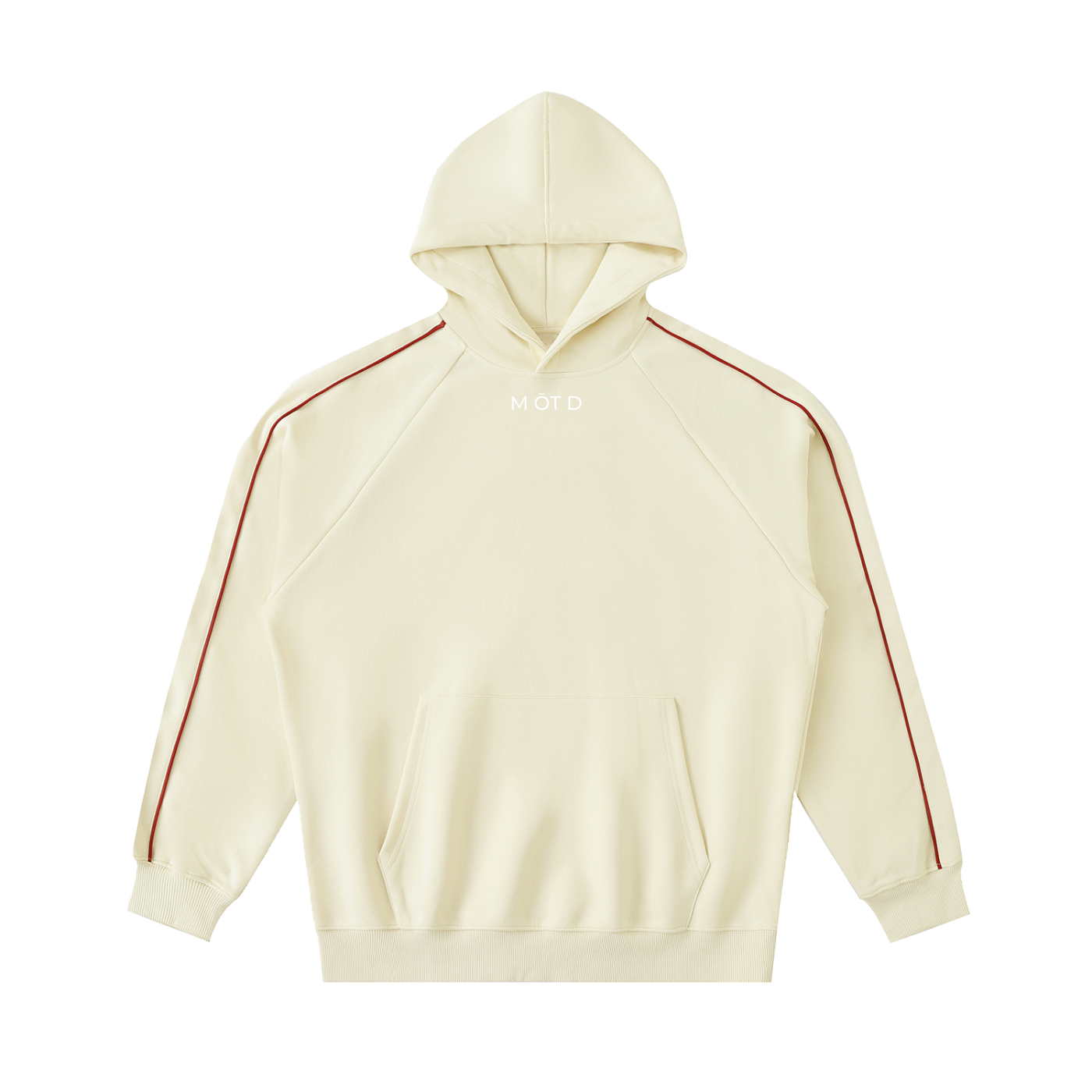 M ŌT D™ Contrast Piping Raglan Hoodie