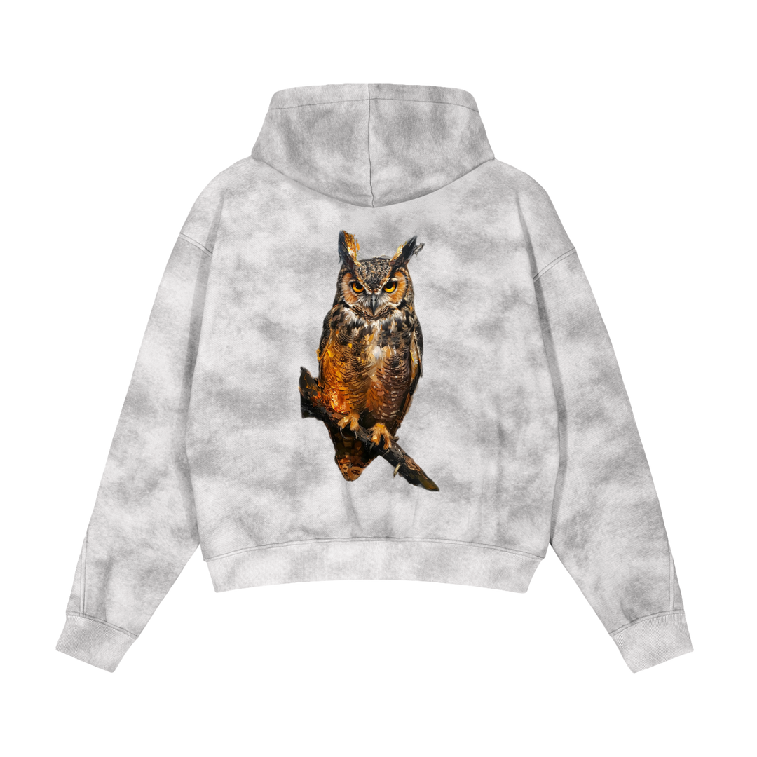 M ŌT D™ Washed Zip Up Fleece Hoodie
