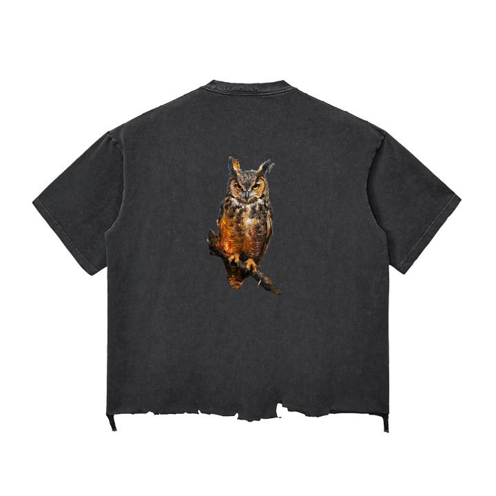 M ŌT D™ Snow Wash Raw Boxy Tee