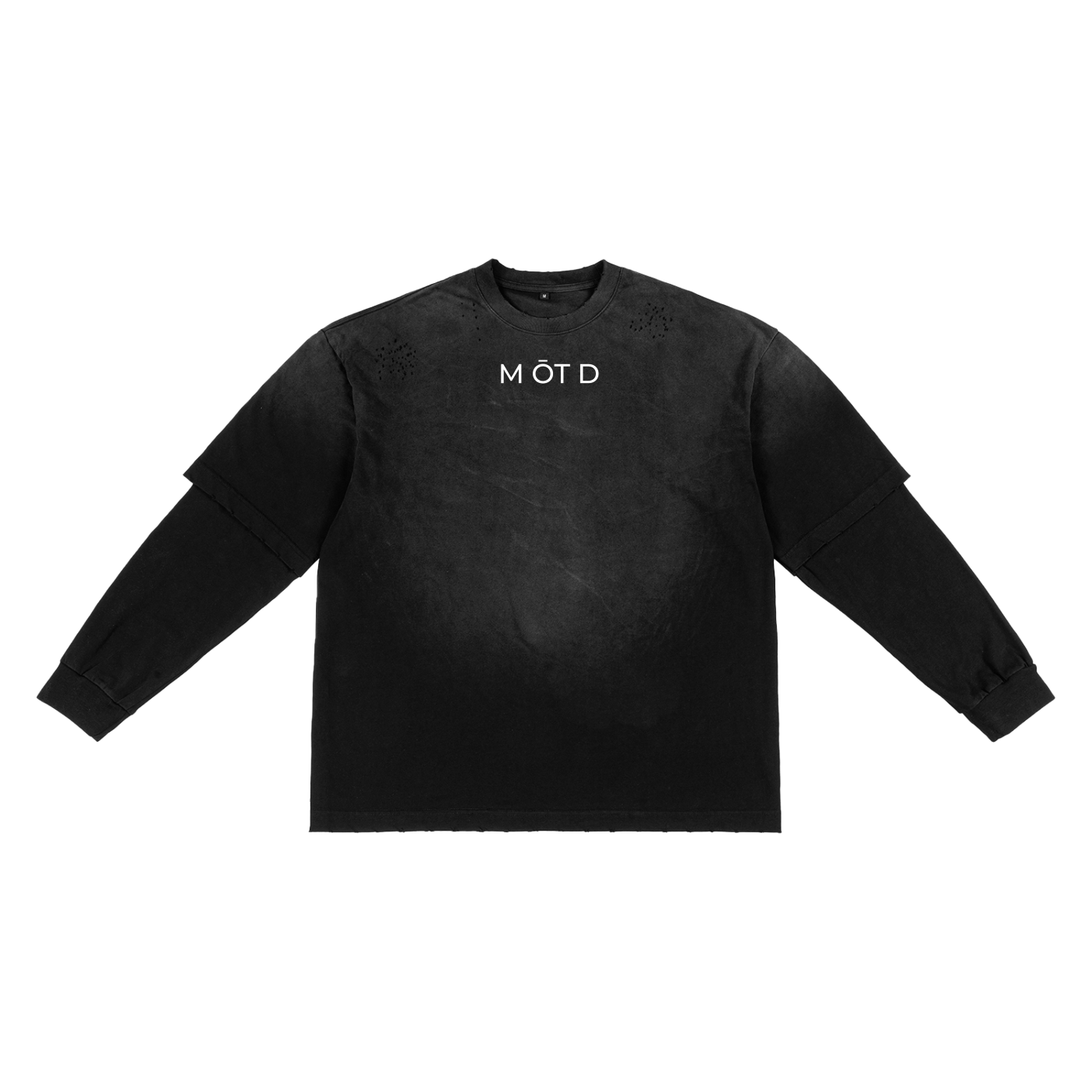 M ŌT D™  Hand Frayed Faux Two-Piece Tee