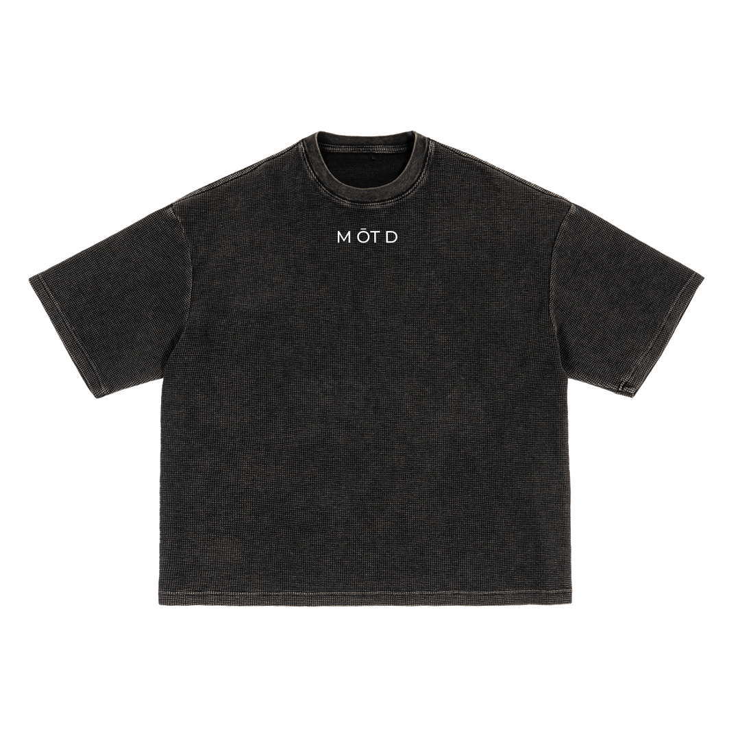 M ŌT D™ Textured Waffle Washed Boxy Tee