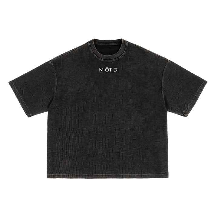 M ŌT D™ Textured Waffle Washed Boxy Tee