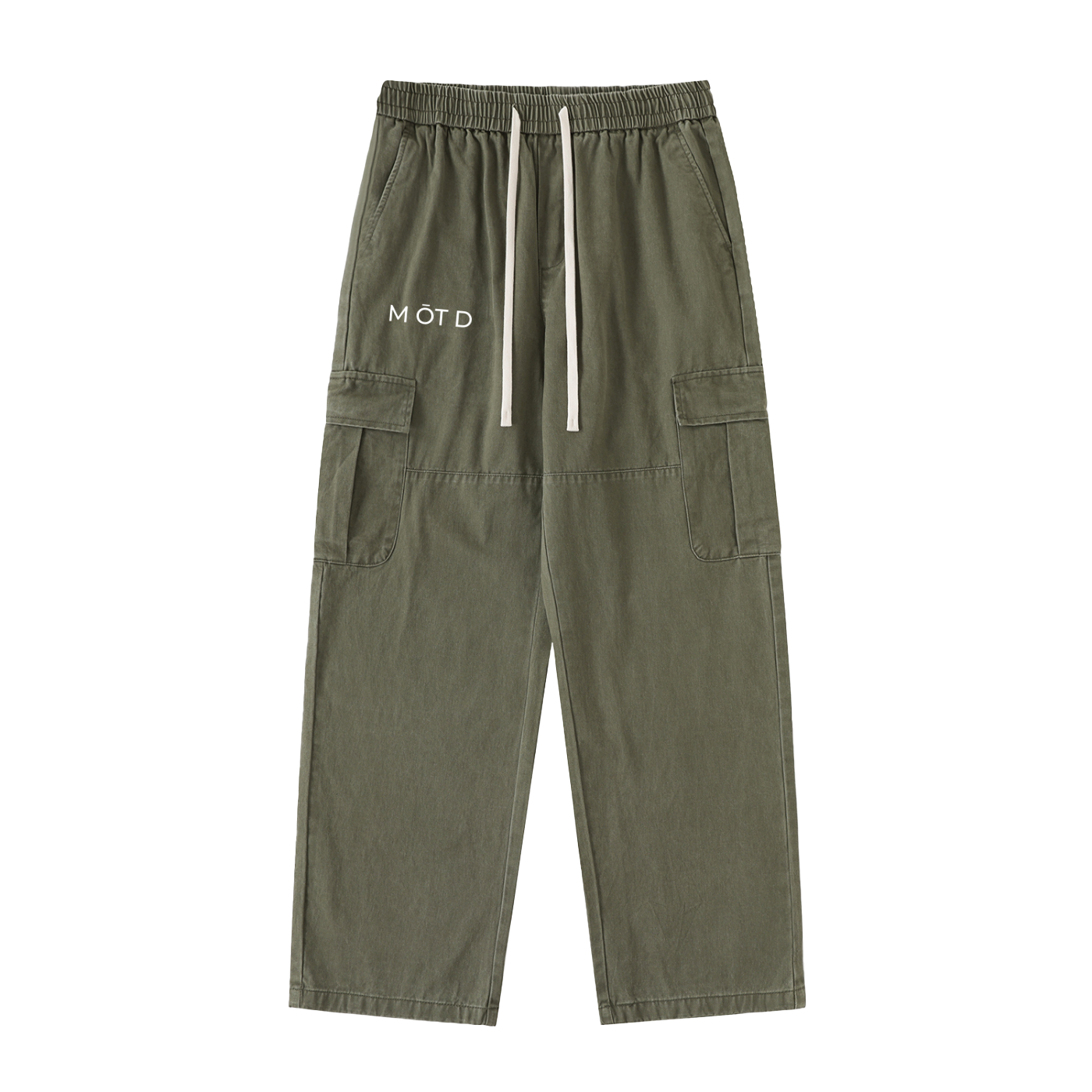 M ŌT D™ Drawstring Waist Straight-Leg Cargo Pants