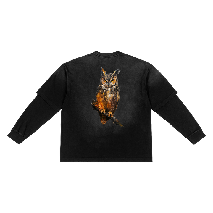 M ŌT D™  Hand Frayed Faux Two-Piece Tee