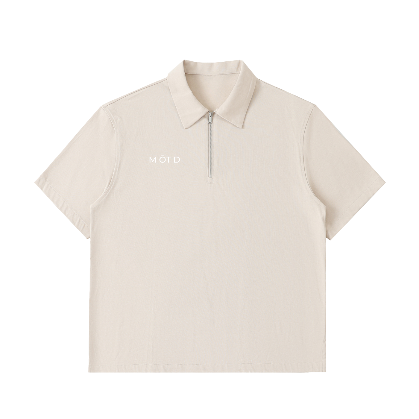 M ŌT D™ Half-Zip Cotton Polo Shirt