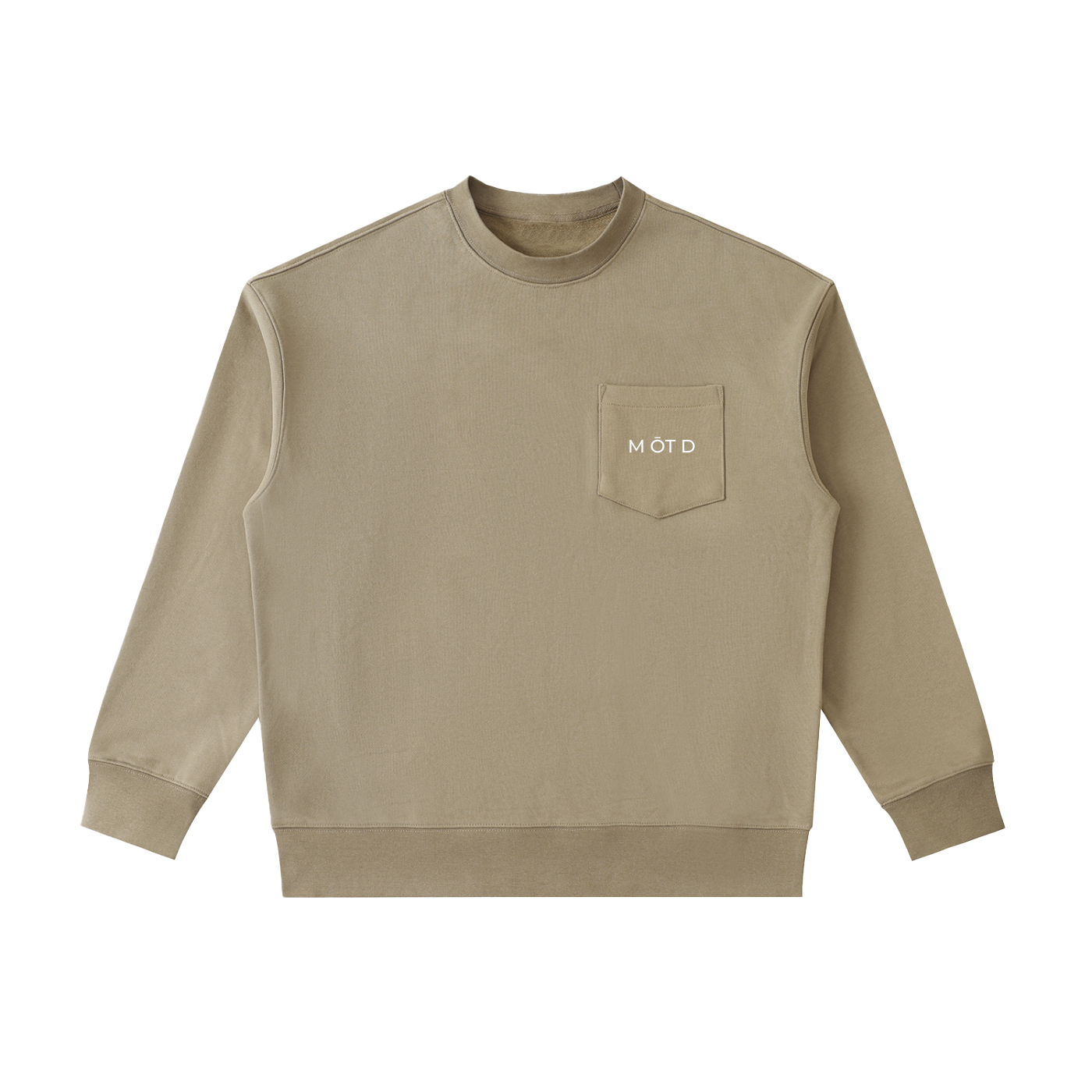 M ŌT D™ Heavyweight Patch Pocket Crewneck Sweatshirt