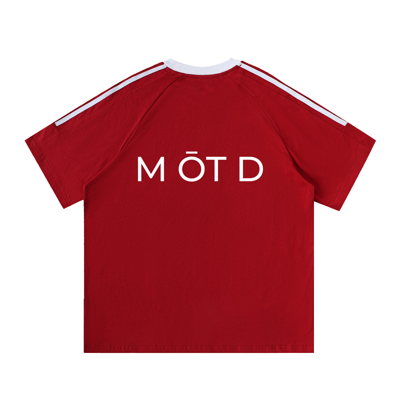 M ŌT D™ Contrast Tape Crewneck Cotton Tee — alt view