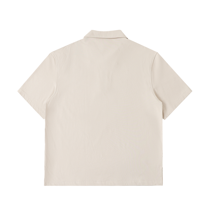 M ŌT D™ Half-Zip Cotton Polo Shirt